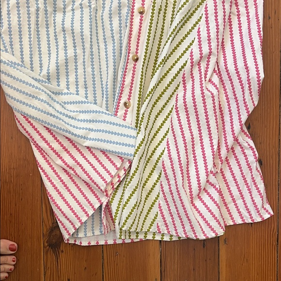 Parterre Vera Striped Multicolor Belted Shirt Dress - Picture 4 of 7